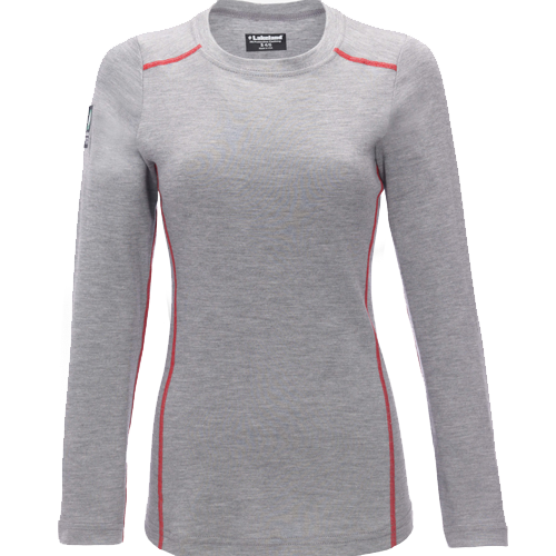 Women's High Performance FR Long Sleeve Knit Crew in Gray